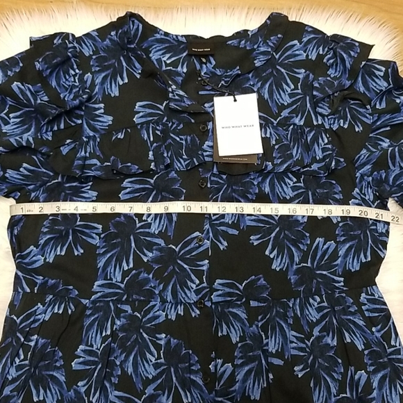 📌FINAL SALE |WWW | Ruffle Floral Print Shirt Dress - Picture 11 of 14